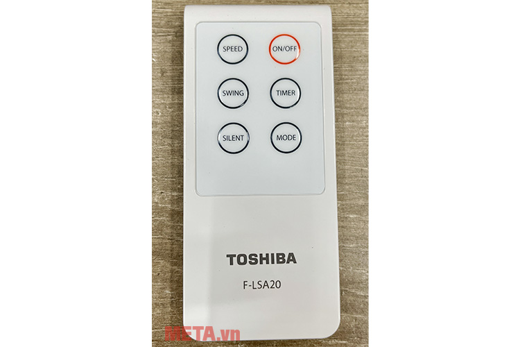 Điều khiển từ xa tiện lợi của quạt cây Toshiba F LSA20 H VN Điều khiển từ xa tiện lợi của quạt cây Toshiba F LSA20 H VN