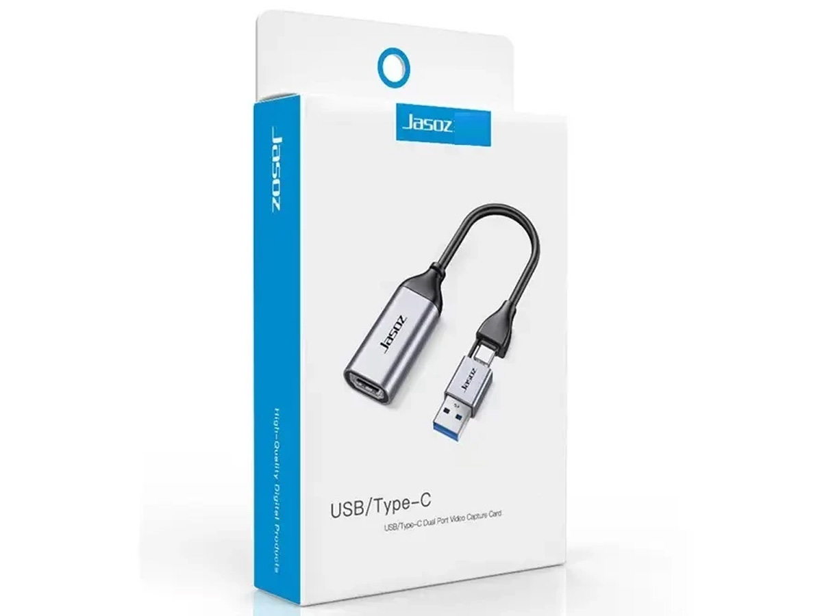 Cáp ghi hình HDMI USB-A, USB-C Video Capture Card Jasoz T-G158 (G138)