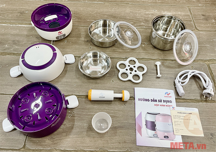 Hộp cơm hâm nóng Life360 EL-ALS263