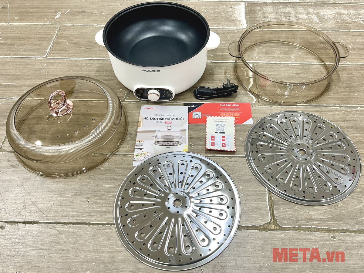 Bộ phụ kiện sản phẩm Nồi lẩu hấp thủy nhiệt Magic A-092
