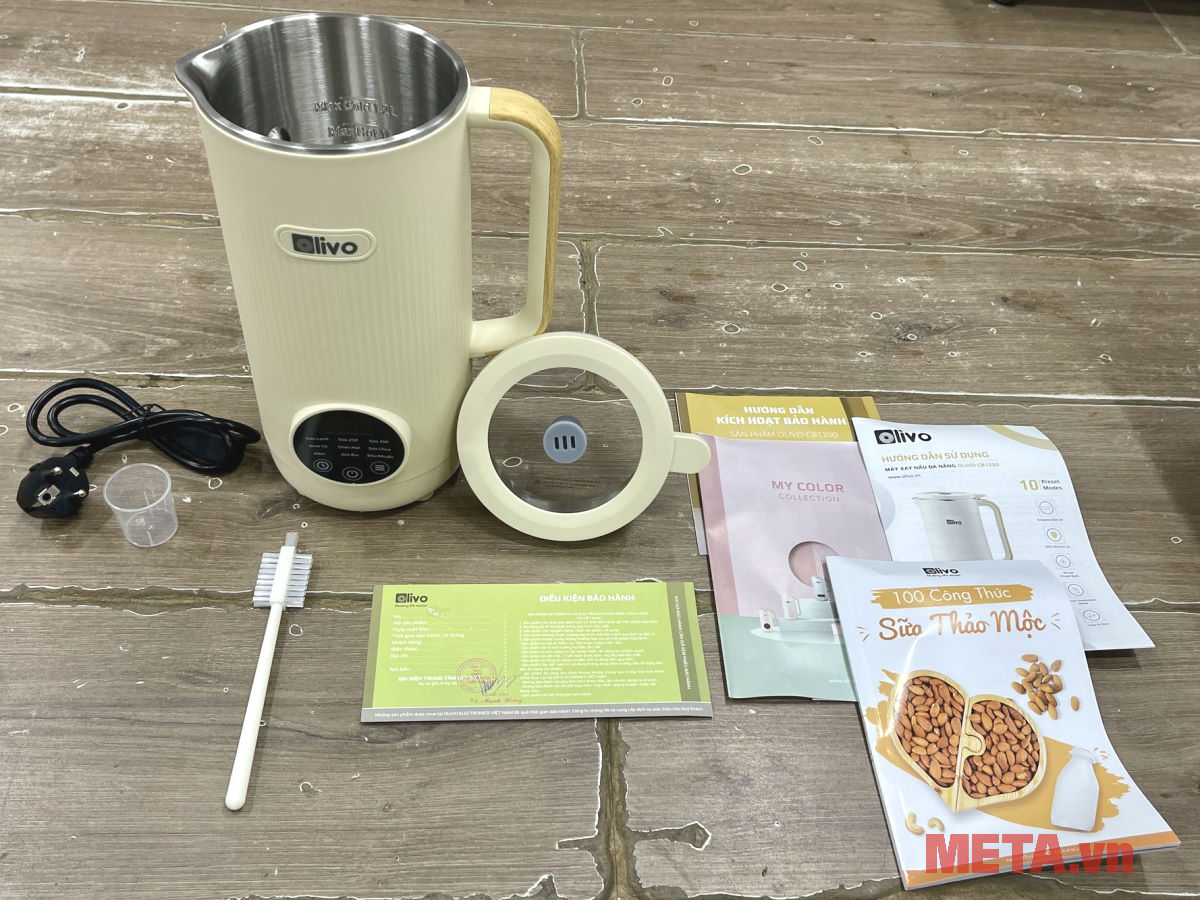 Bộ sản phẩm Máy xay nấu đa năng Olivo CB1200