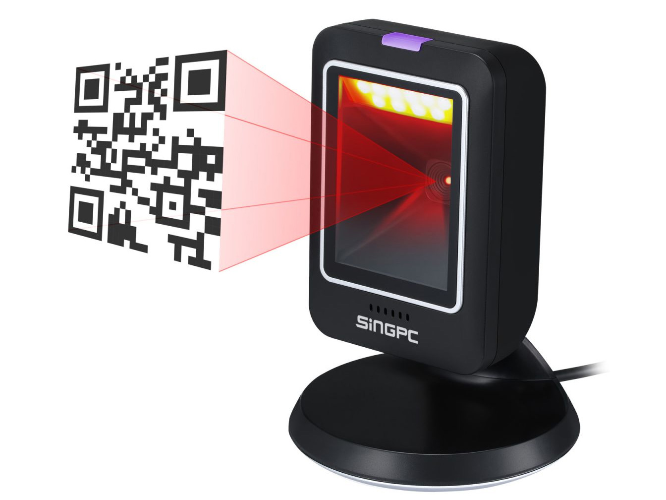 Máy quét mã vạch 2D để bàn có dây SingPC Scan-2800U