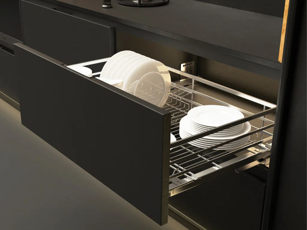 Rổ bát đĩa Hafele Cappella 800mm SUS304 (549.08.013)