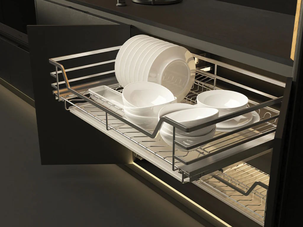 Rổ bát đĩa Hafele Cappella 800mm SUS304 (549.08.013)