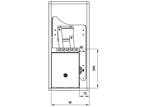Rổ chén đĩa nâng hạ Hafele Lento tròn 900mm SUS304 (504.76.013)