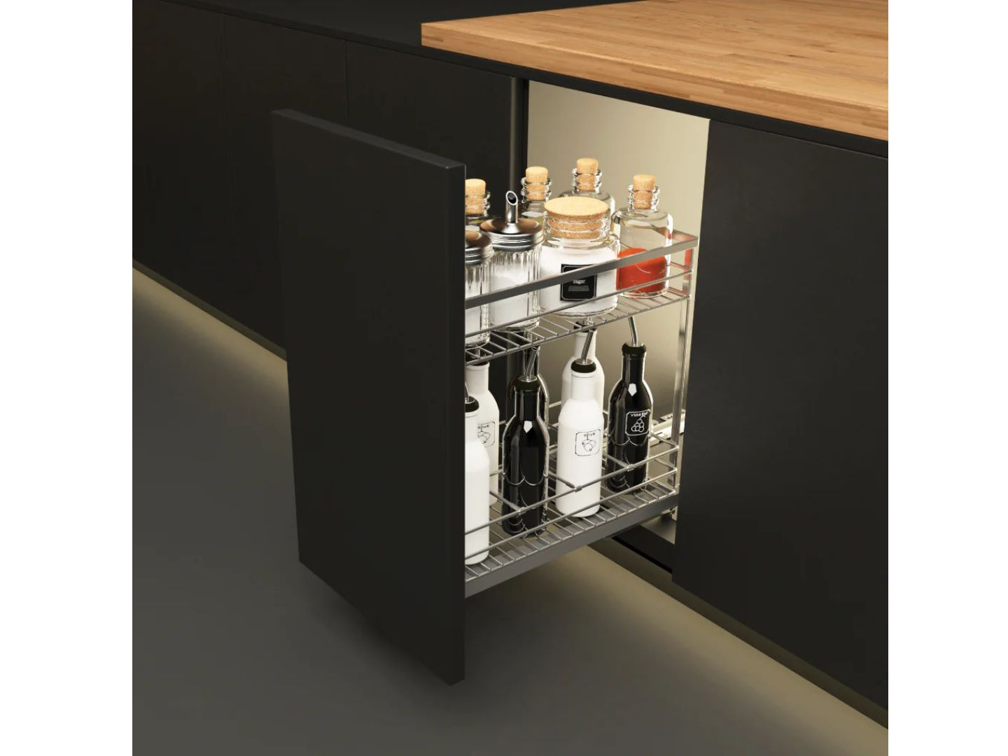 Rổ gia vị Hafele Sonata 200mm SUS304 (549.20.032)