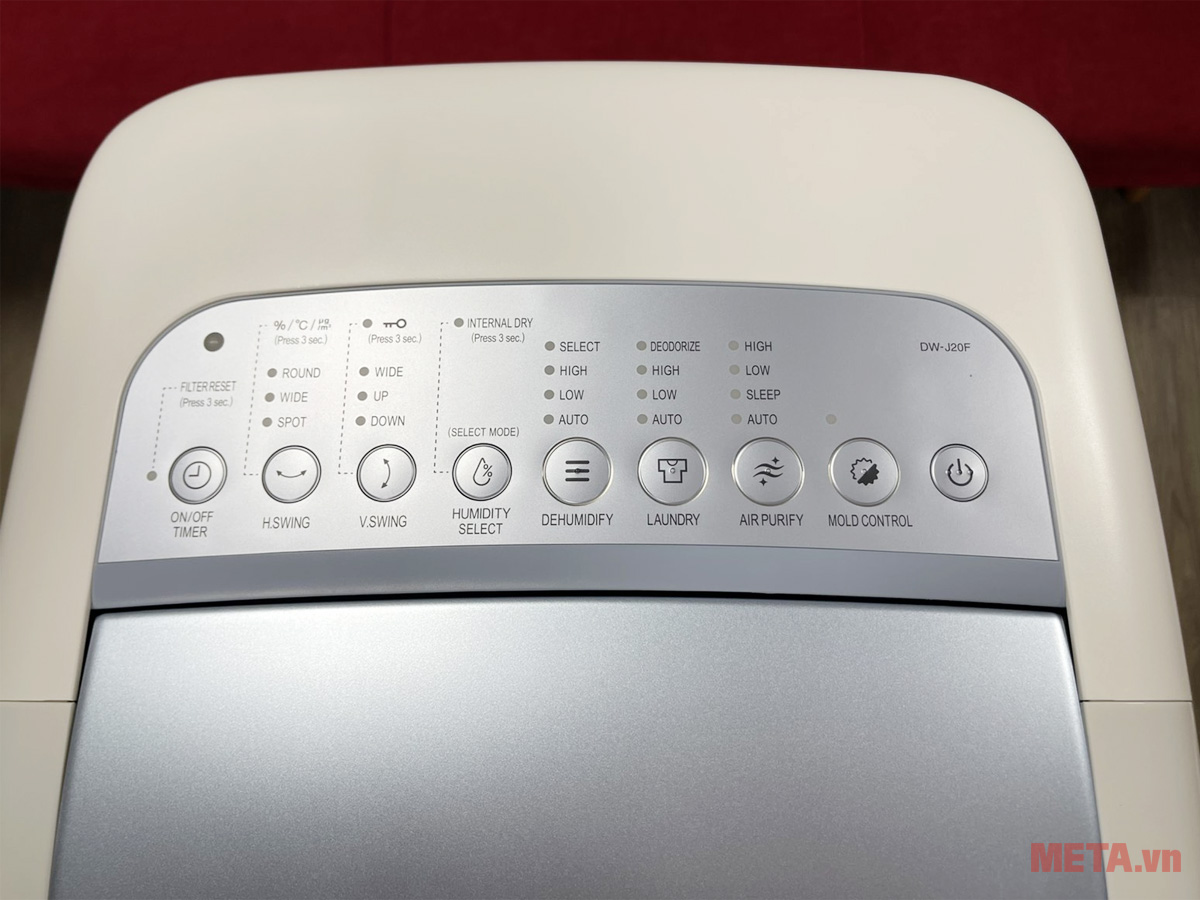 Máy lọc không khí và hút ẩm Sharp DW-J20FV-W (52m2)