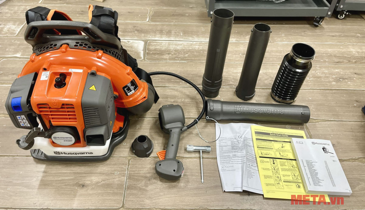 Máy thổi lá 2 thì đeo vai Husqvarna 345BT