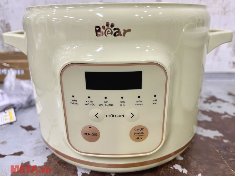 Bảng điều khiển chức năng nấu Nồi nấu chậm Bear SB-NNC20