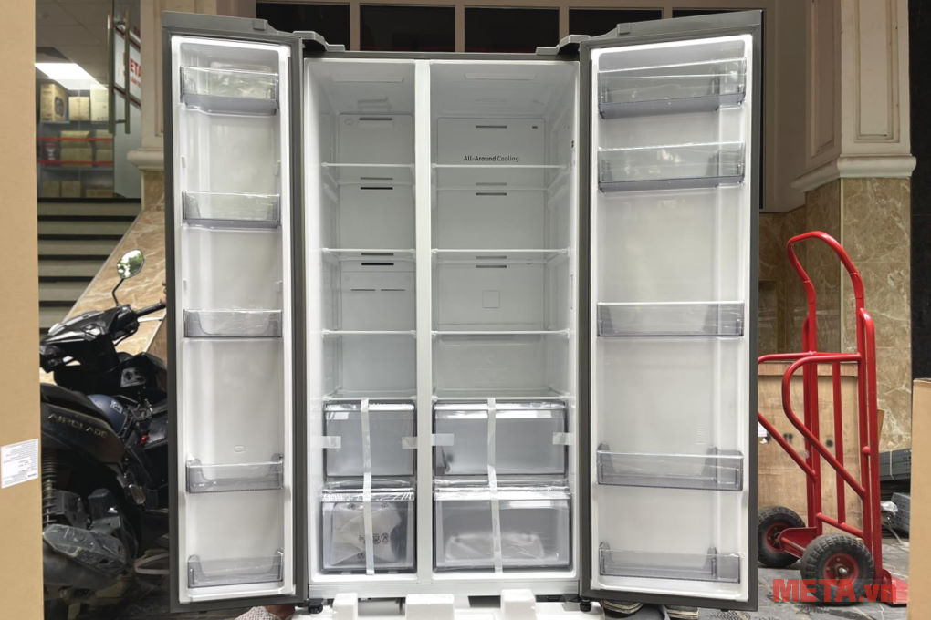 Tủ lạnh Samsung Inverter 655 lít Side By Side RS70F65Q3TSV