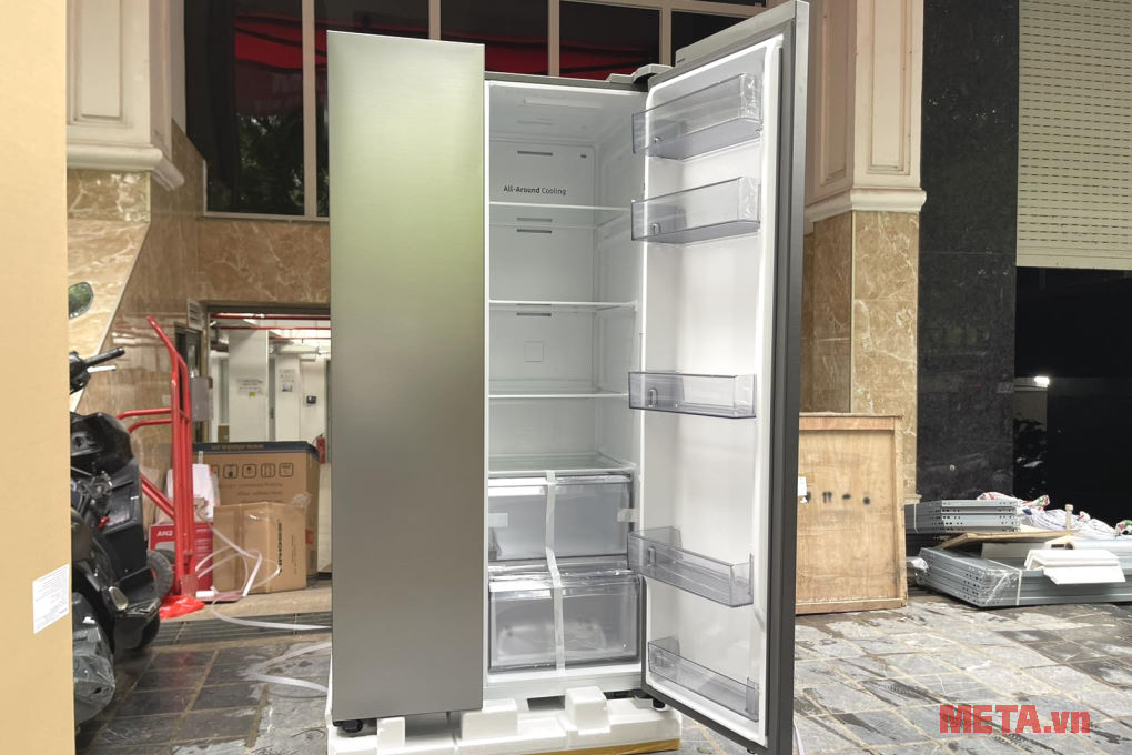 Tủ lạnh Samsung Inverter 655 lít Side By Side RS70F65Q3TSV