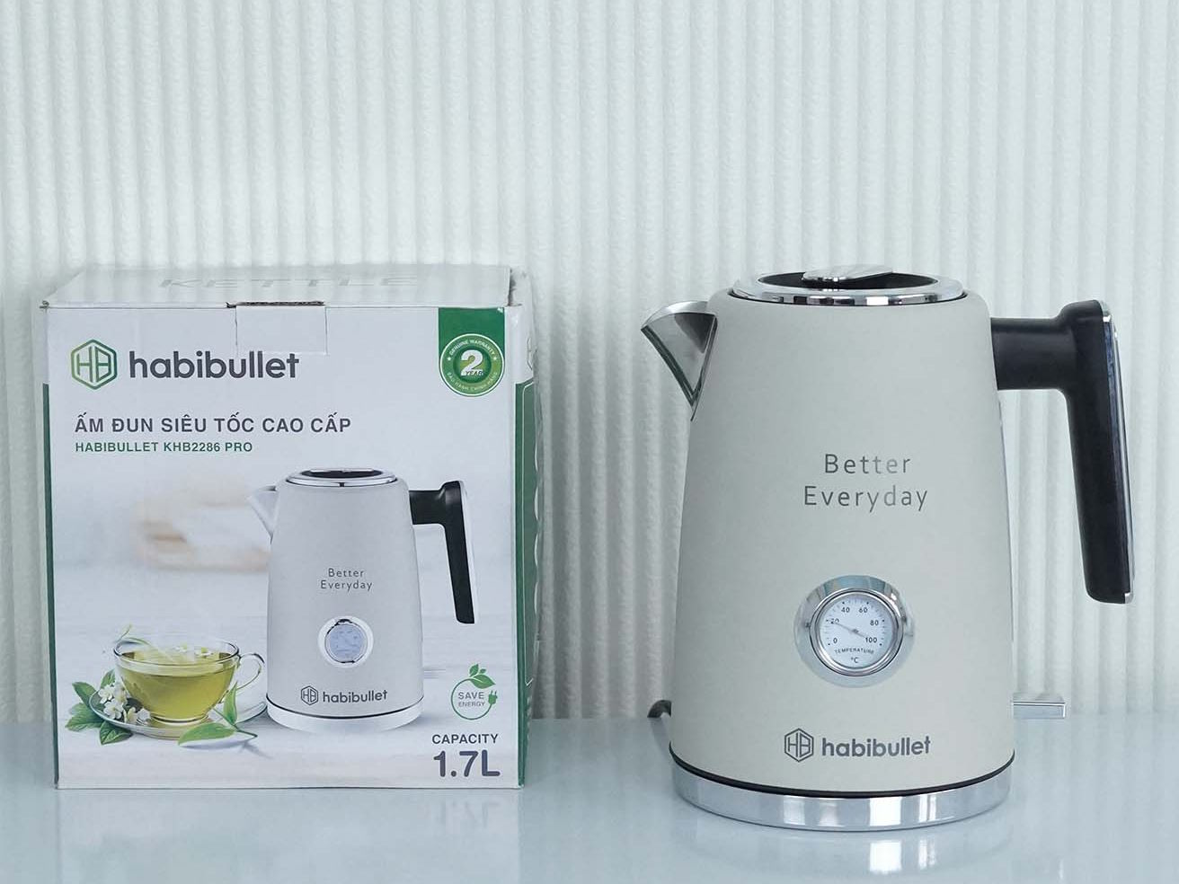 Ấm đun siêu tốc cao cấp Habibullet KHB2286 Pro 1.7 lít