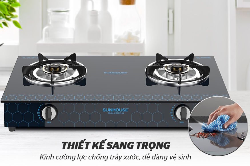 Bếp gas dương kính Sunhouse SHB3065-SG