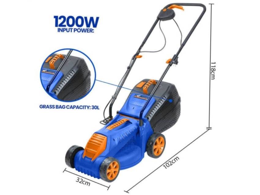 Máy cắt cỏ chạy điện Wadfow WEN3201 (1.200W)