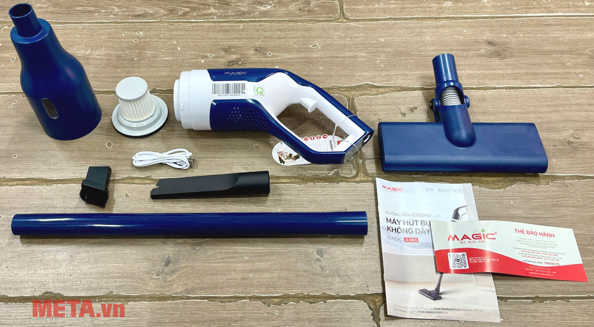 Bộ phụ kiện sản phẩm Máy hút bụi không dây Magic A-063