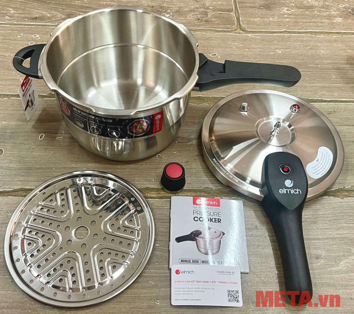 Nồi áp suất inox 304 Elmich EL3369 (20cm)