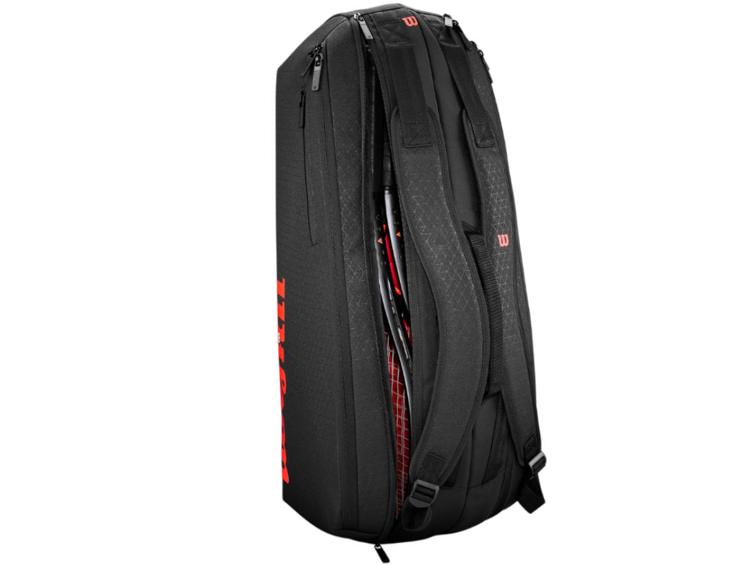 Túi đựng vợt Tennis Wilson Clash V3 Super Tour 6PK Black WR8038101001