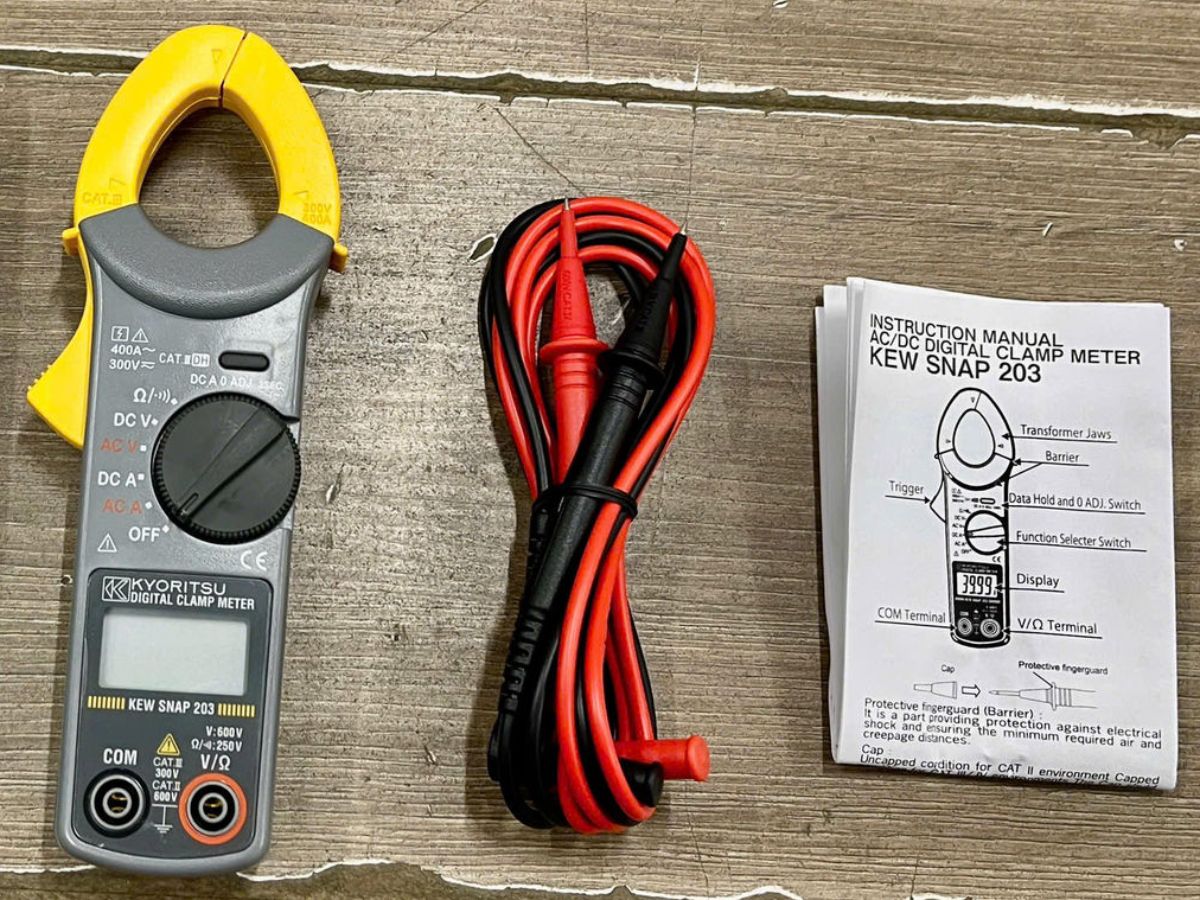 Ampe kìm AC/DC Kyoritsu Kewsnap203 (AC/DC 400A)