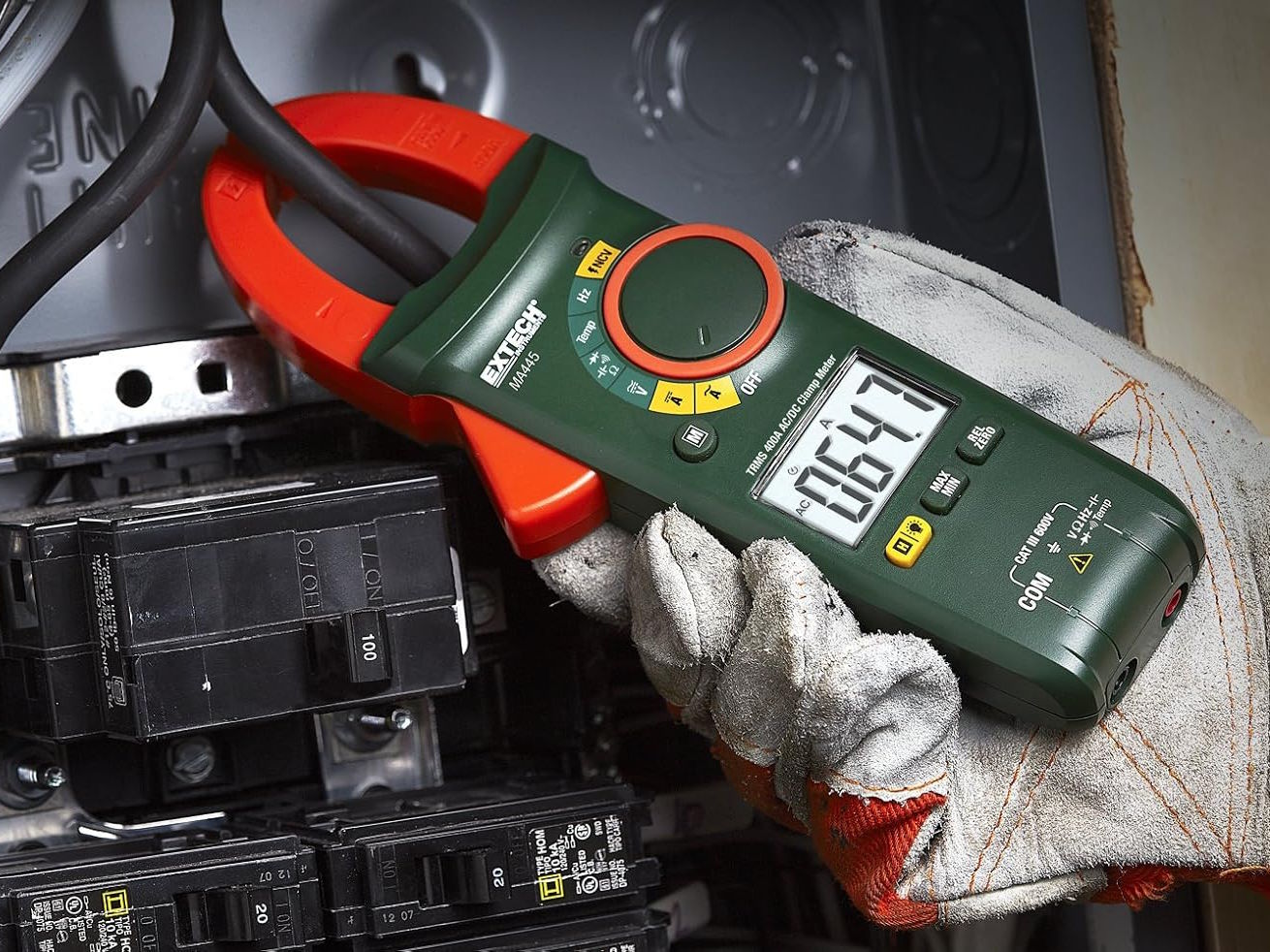 Ampe kìm Extech MA445 (AC/DC 400A; true RMS)