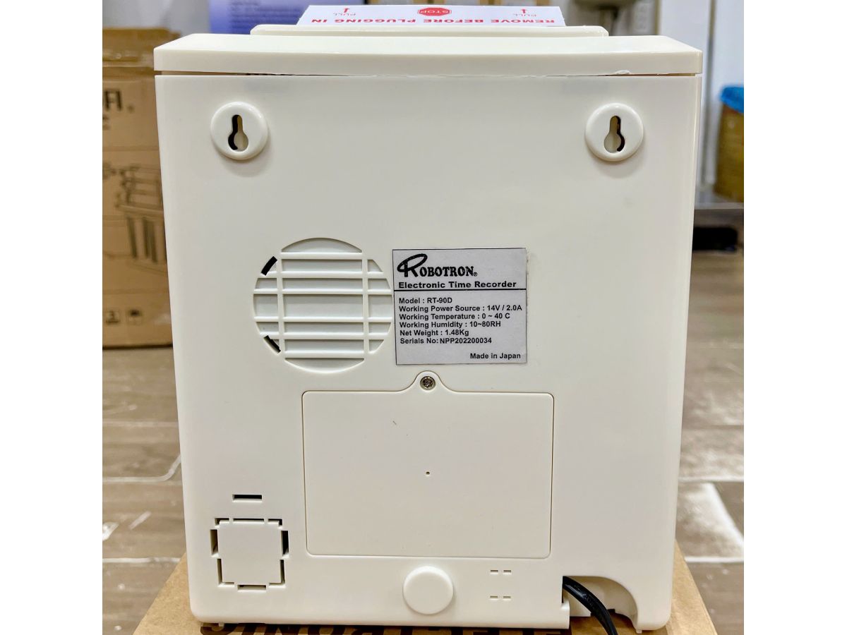 Máy chấm công thẻ giấy Robotron RT90D