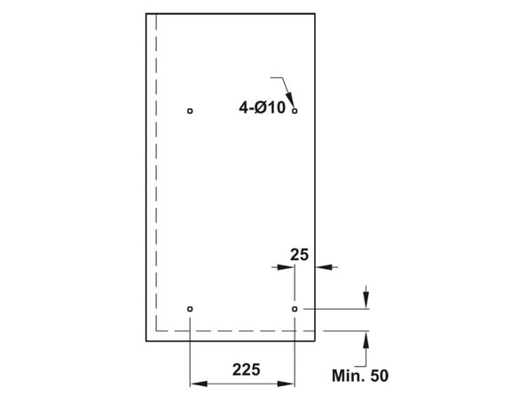 Rổ chén dĩa cố định Hafele Presto không có khung 800mm (544.40.033)