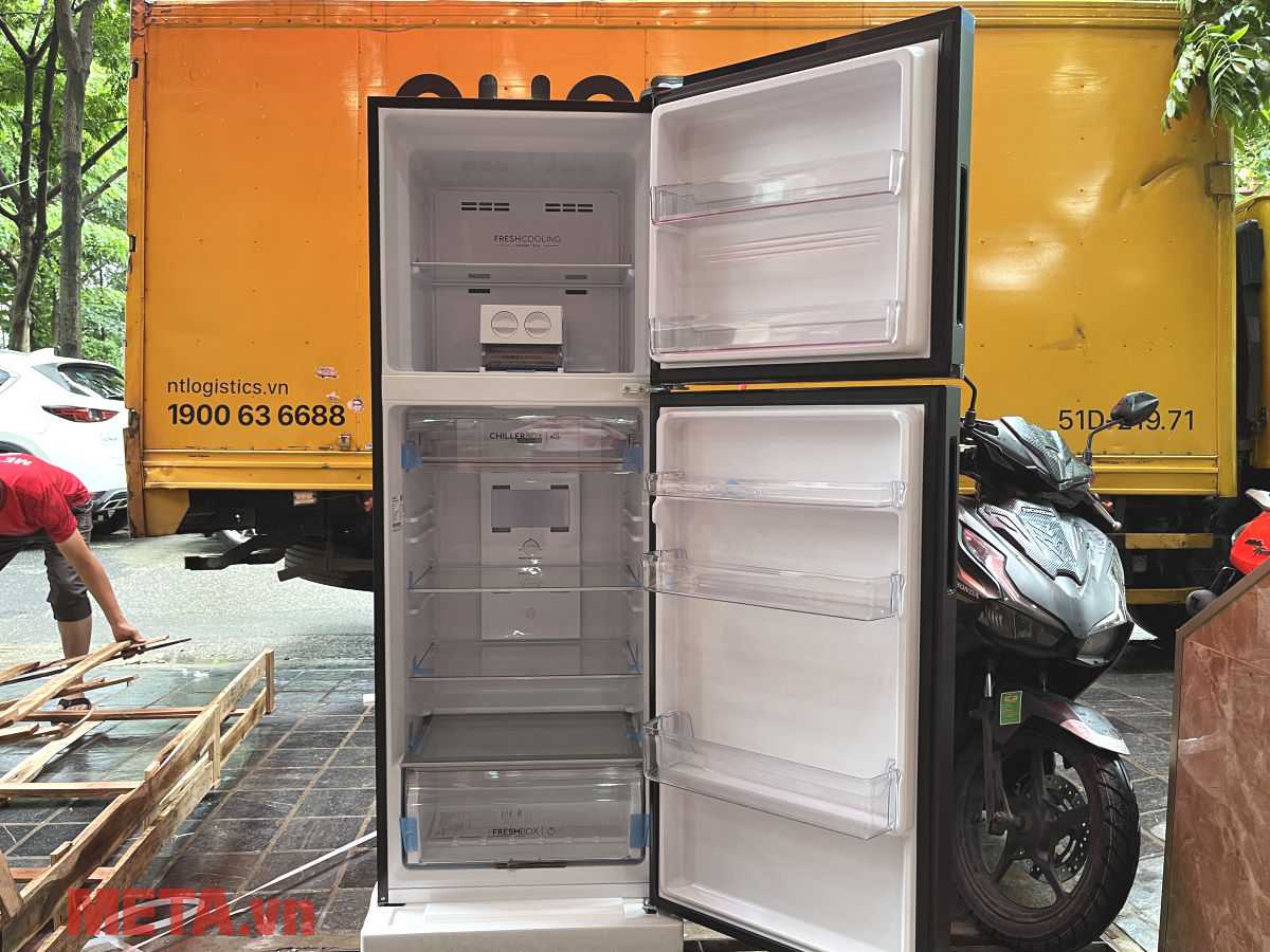 Tủ lạnh Aqua Inverter AQR-T380FA(SL)