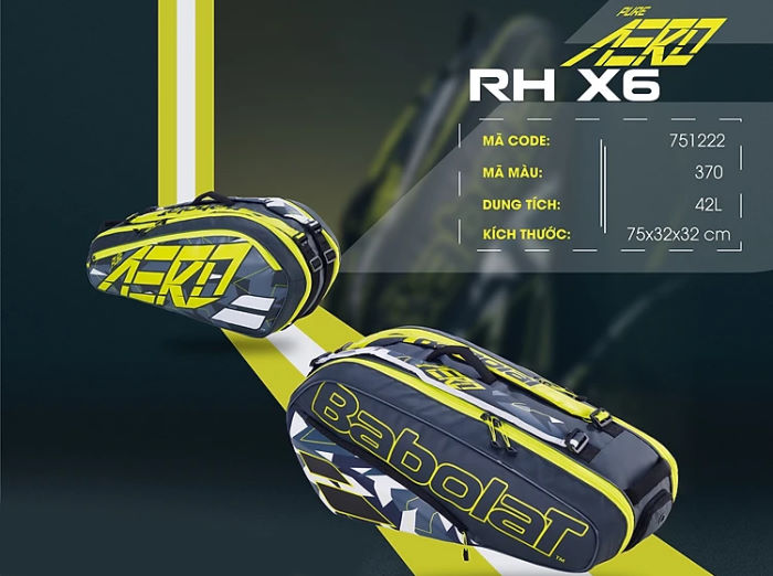 Túi tennis Babolat RH6 Pure Aero (751222)