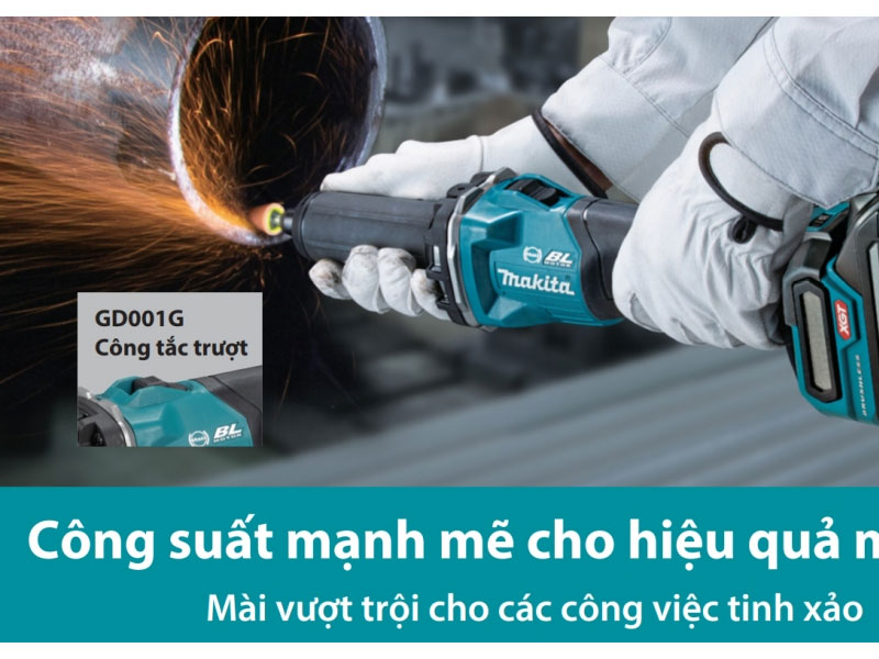 Máy mài khuôn dùng pin 40V Max Makita GD001GZ (Chưa pin và sạc)