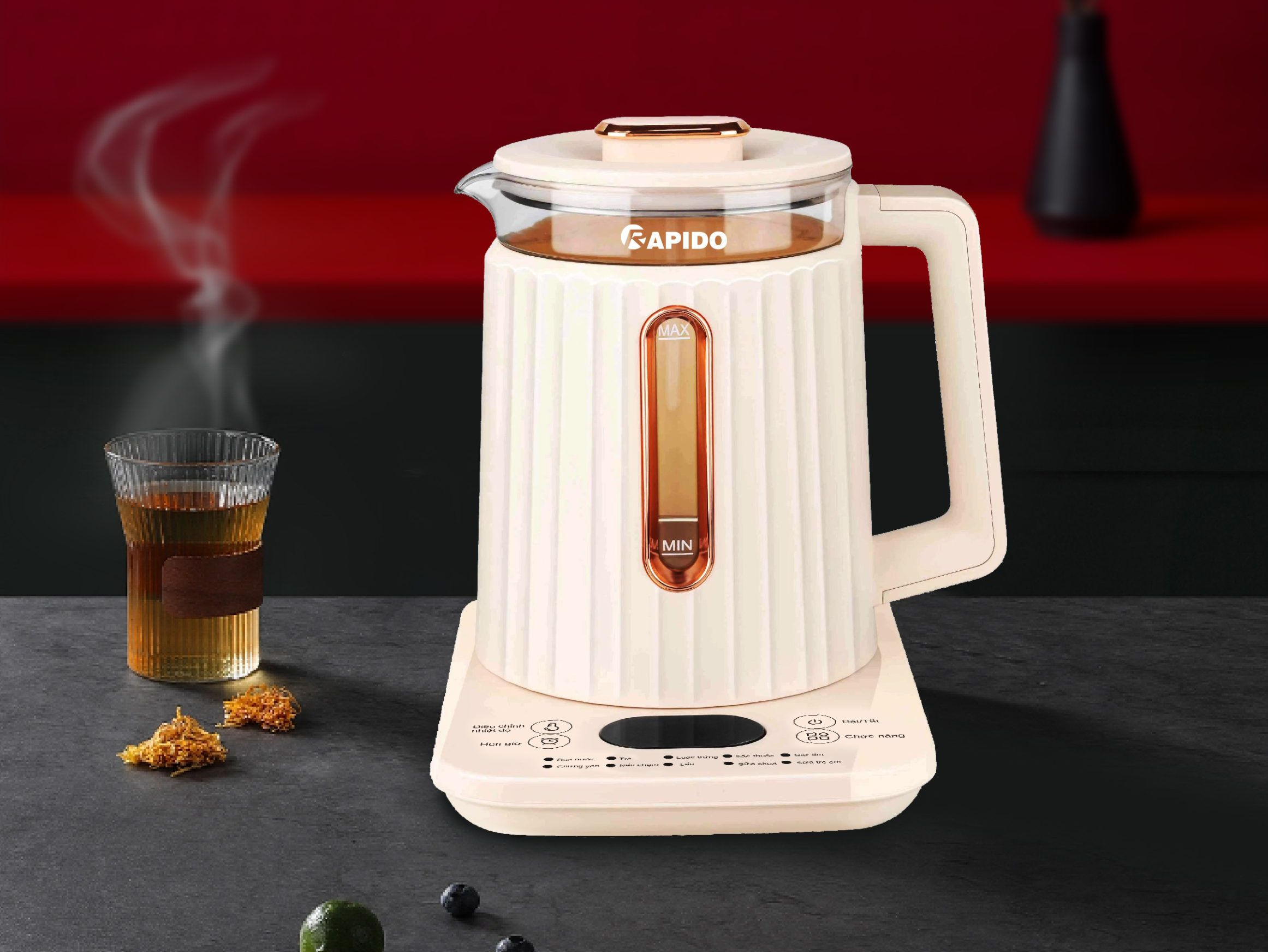 Ấm điện đa năng Rapido RMK0818-P