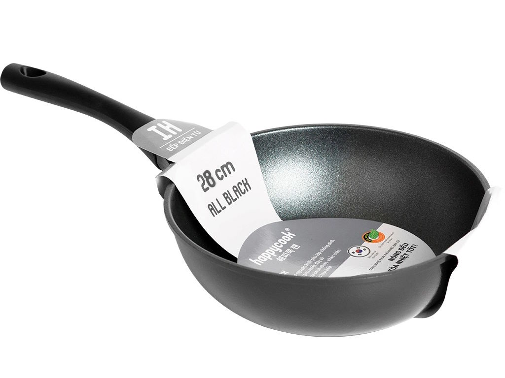 Chảo sâu đúc Happy Cook All Black TBWP-28IH 28cm