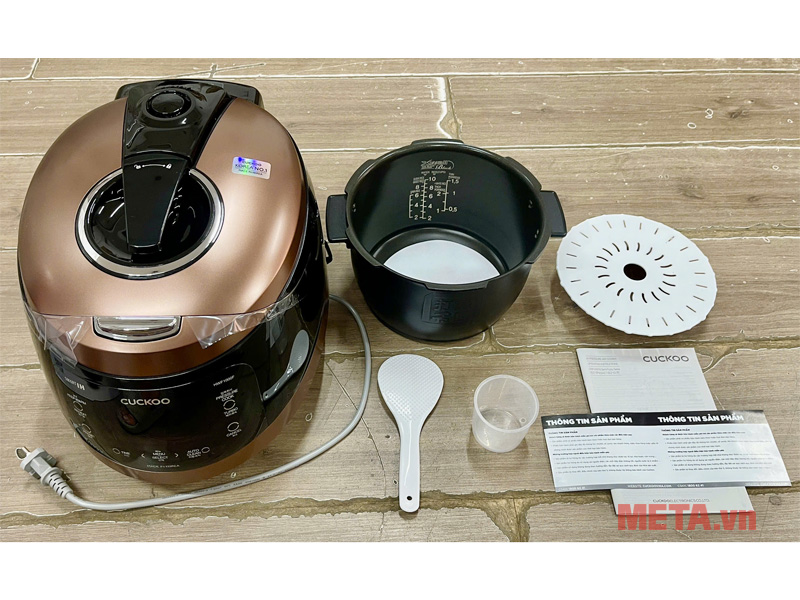 Nồi cơm điện áp suất cao tần 1.8 lít Cuckoo CRP-HWF1000F/BKBRVN