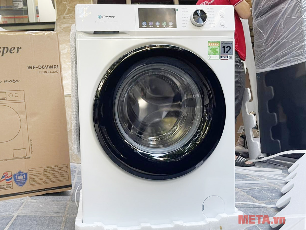 Hình ảnh thực tế Máy giặt Casper ProWash Inverter 8kg WF-D8VWR1 Máy giặt Casper ProWash Inverter WF-D8VWR1