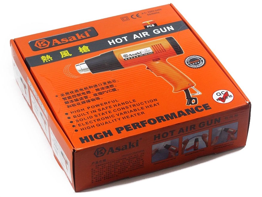 Súng thổi hơi nóng Asaki AK-9012 - 1.600W