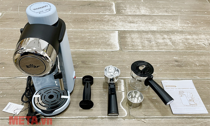 Bộ sản phẩm của máy pha cà phê Bear CF-B02V1 Bộ sản phẩm của máy pha cà phê Bear CF-B02V1