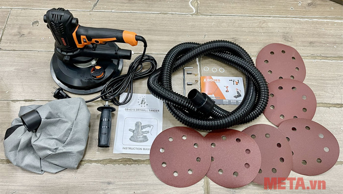 Bộ sản phẩm Máy đánh tường Gomes GB-6316