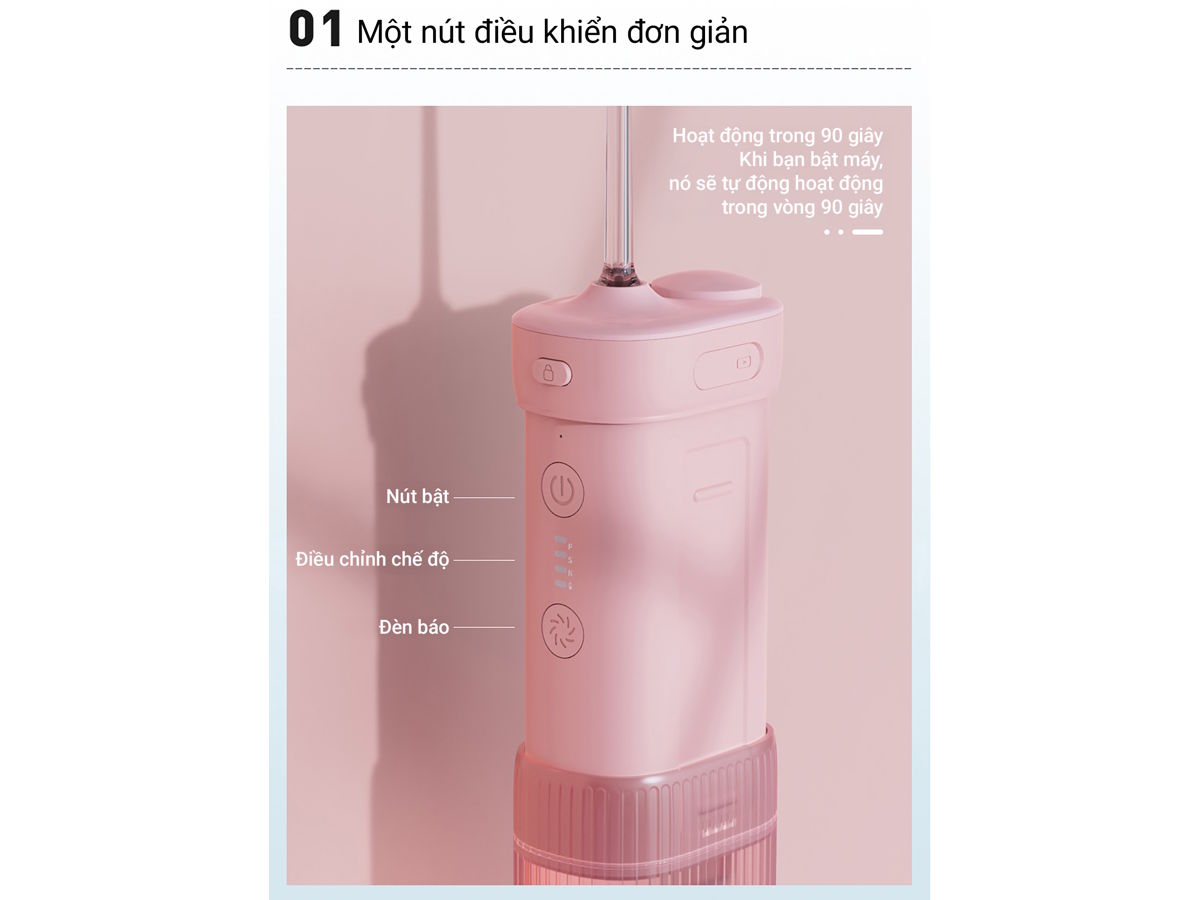 Máy tăm nước mini Lumias LWF-200P/LWF-200W