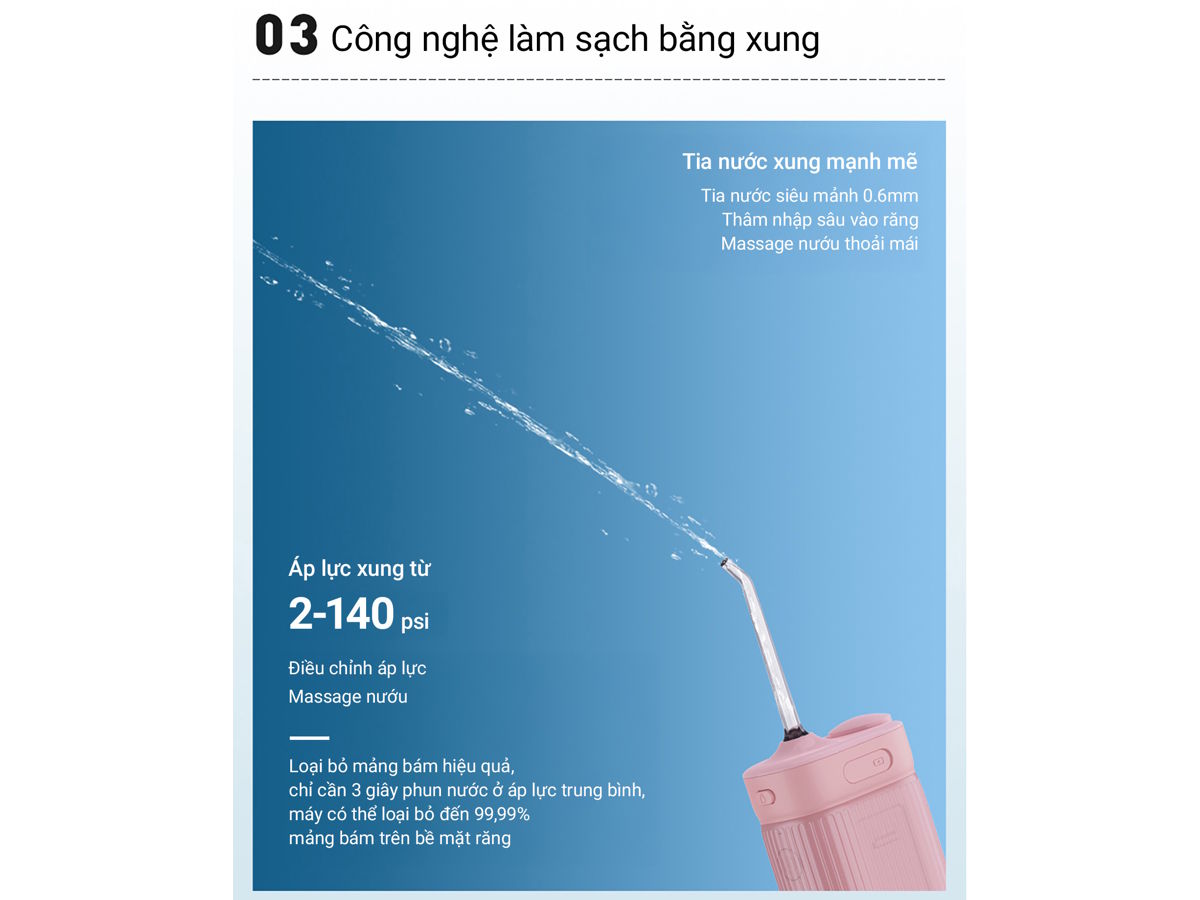 Máy tăm nước mini Lumias LWF-200P/LWF-200W