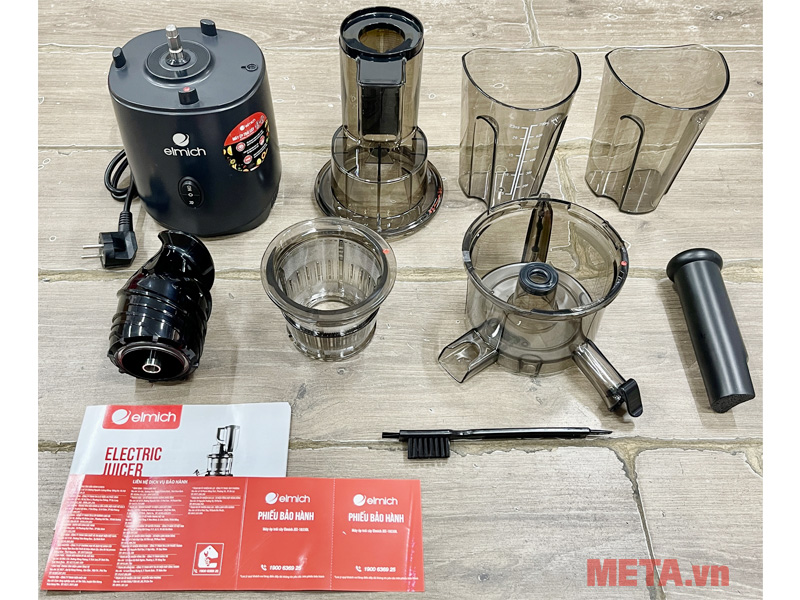 Trọn bộ máy ép trái cây Elmich JEE-1855OL Máy ép trái cây Elmich JEE-1855OL