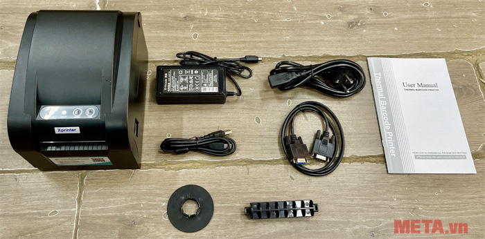 Bộ sản phẩm máy in tem mã vạch Xprinter XP 350BM Máy in tem mã vạch Xprinter XP 350BM