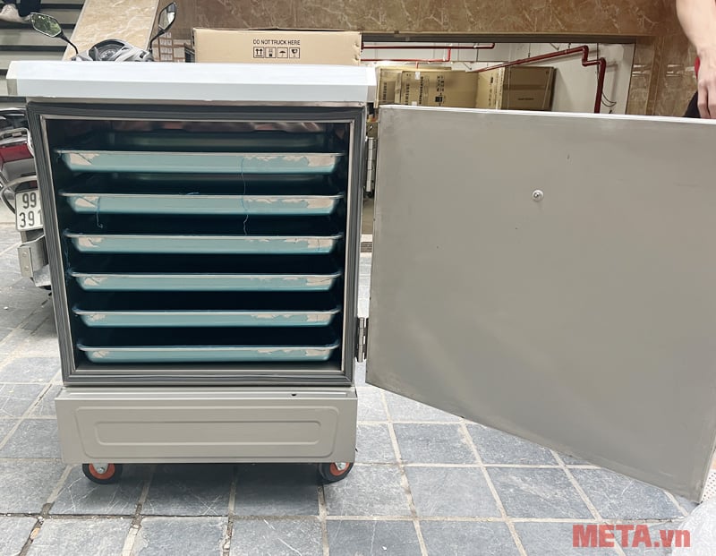 Tủ nấu cơm công nghiệp có 6 khay Tủ nấu cơm công nghiệp 6 khay