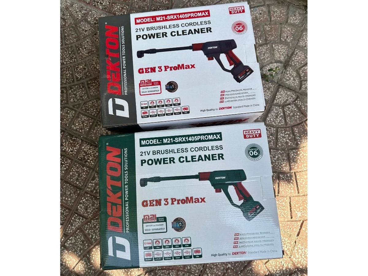 Máy rửa xe chạy pin 21V Dekton M21-SRX1405PROMAX (chưa pin và sạc)