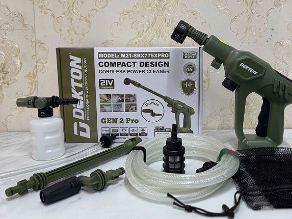 Thân máy rửa xe pin 21V Dekton M21-SRX775XPRO (chưa pin, sạc)