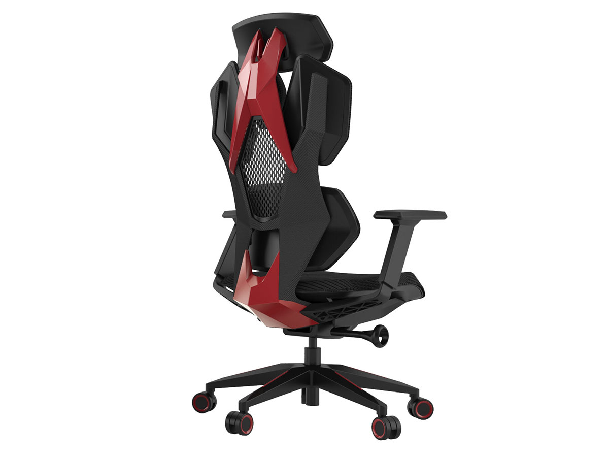 Ghế công thái học gaming Warrior Chair Arminius-WEC 810 (JNS-W201) Black/Red