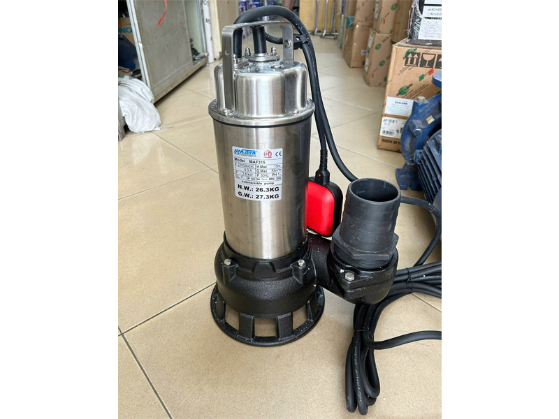 Hình ảnh thực tế máy bơm chìm hút nước thải Mastra MAF-315 Mastra MAF-315