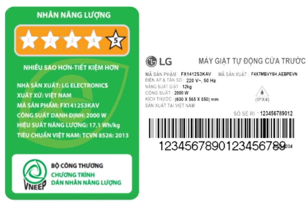 Máy giặt LG AI DD Inverter 12kg FX1412S3KAV