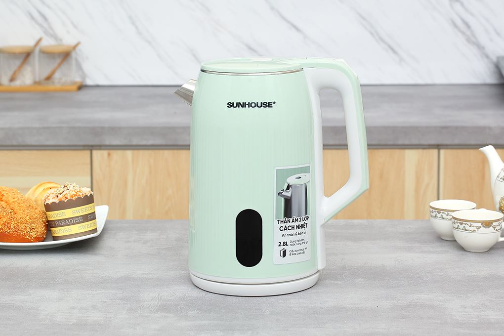 Ấm siêu tốc inox Sunhouse SHD1364 (2 lớp, 2.8 lít)