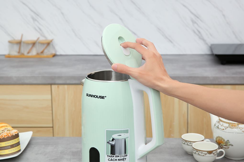 Ấm siêu tốc inox Sunhouse SHD1364 (2 lớp, 2.8 lít)