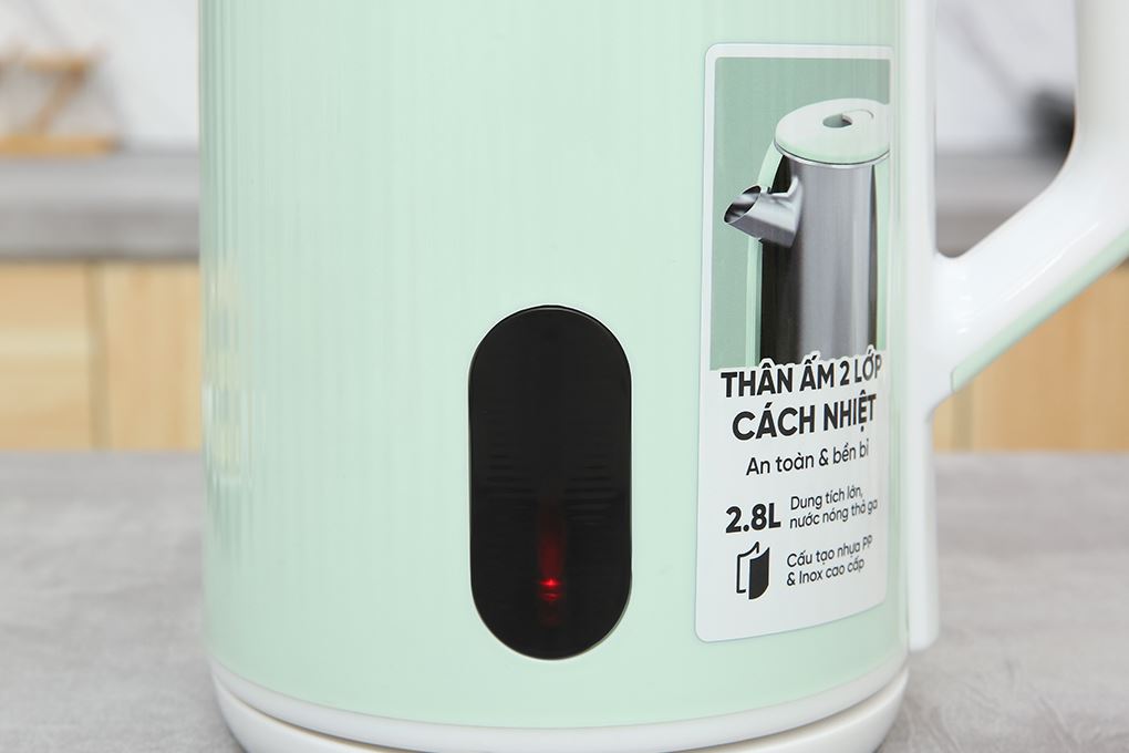 Ấm siêu tốc inox Sunhouse SHD1364 (2 lớp, 2.8 lít)