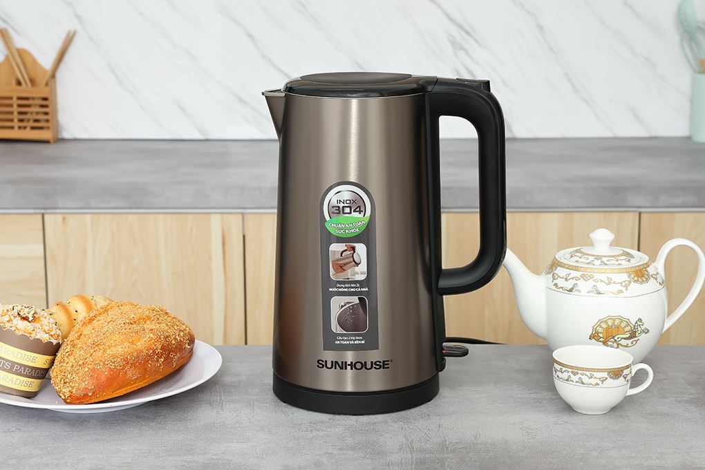 Ấm siêu tốc inox 2 lớp 2 lít Sunhouse SHD1396
