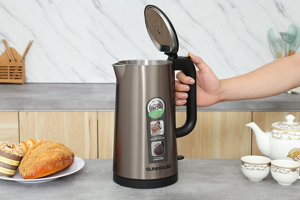 Ấm siêu tốc inox 2 lớp 2 lít Sunhouse SHD1396